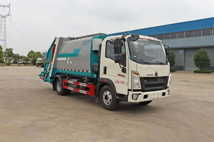 Sinotruk Howo 8 Square Compression Garbage Truck
