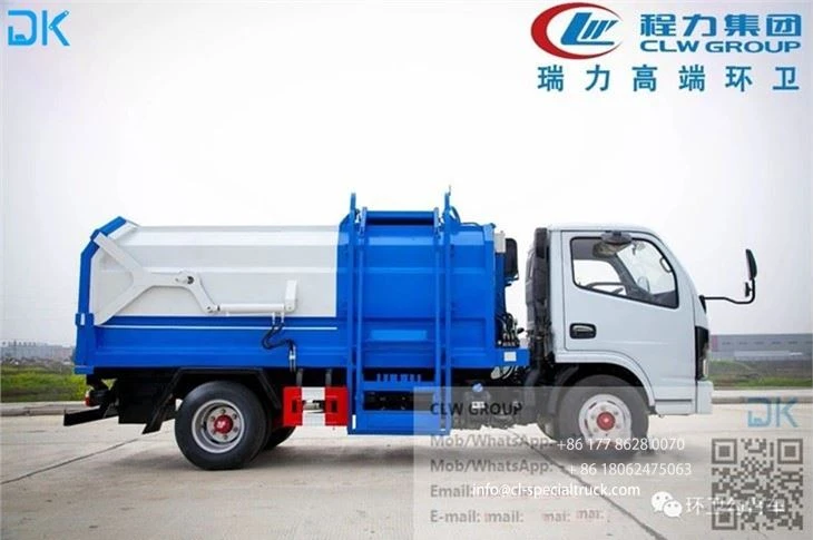 5m³ Side-mounted Garbage Compactor Truck